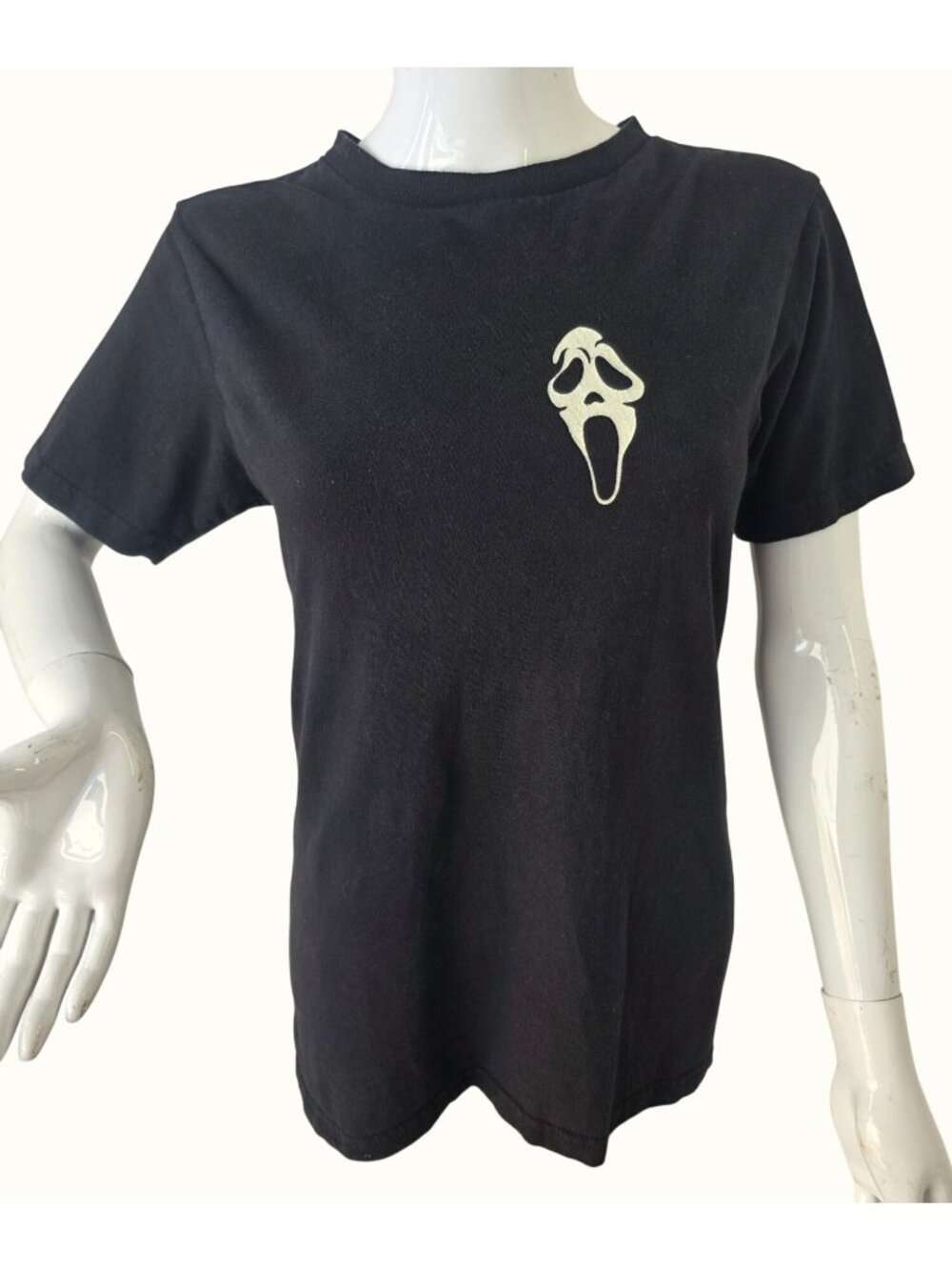 Ghost Face Scary Good Sunflower T Shirt S Faded Distressed Horror Scream Tee